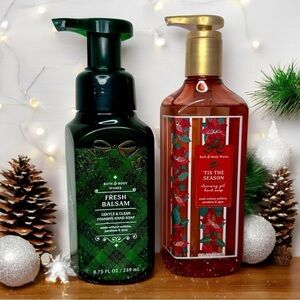 Bath and Body Works Christmas Hand Soap Fresh Balsam & Tis the Season NWT
